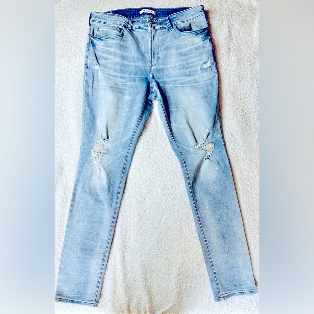 PacSun Distressed Stacked Skinny Jeans